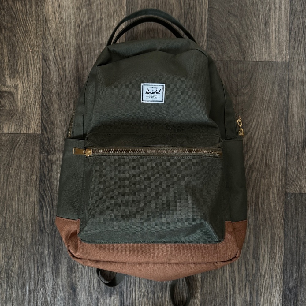Herschel Supply Company Green and Brown Nova Mid-volume Backpack